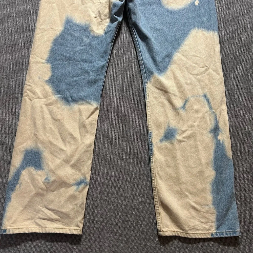 Levi's 569 Loose Straight Jeans Mens 36x32 (Fits 39x32)Blue Bleach Cloud Wash